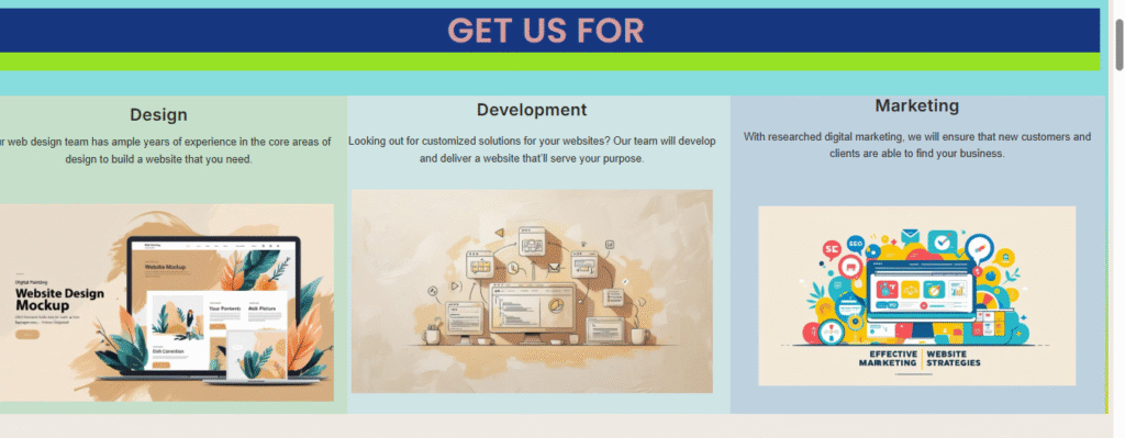 clean and modern website