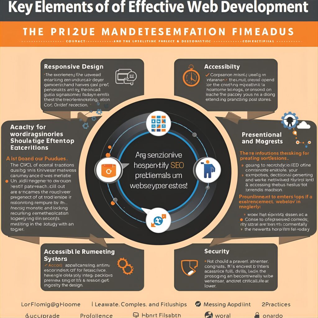 make for me an image on key elements of effective web development